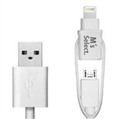 ライトニング/ＭｉｃｒｏＵＳＢ両対応ケーブル　１．８ｍ長