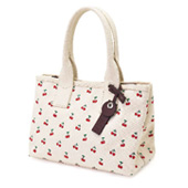 MARC JACOBS エンブロイダード キャンバストート /CHERRY PRINT